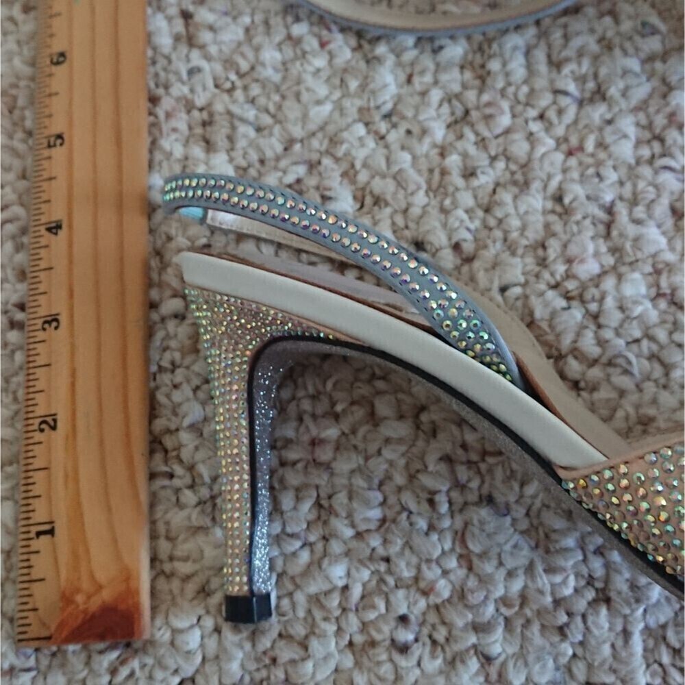 Rene Caovilla crystal embellished bow slingbacks size 36 - Picture 11 of 16